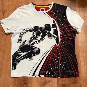 Robert Graham Black and White Graphic Tee